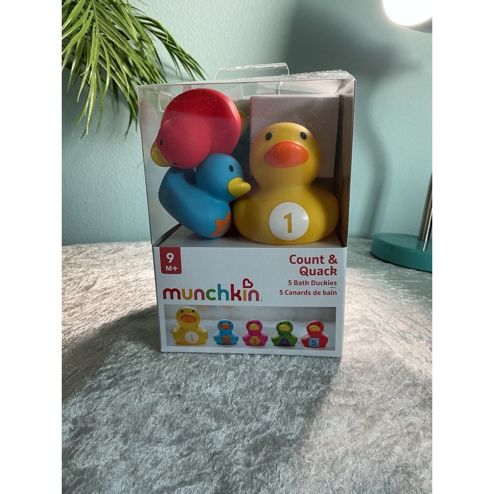 Munchkin Count & Quack 5 Bath Duckies Age 9 Mo Up